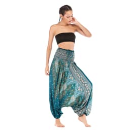 Boho Palazzo Pants Wide Leg Yoga Leggings Big and Plus Size Harem Pants Jumpsuit Hippie Clothes