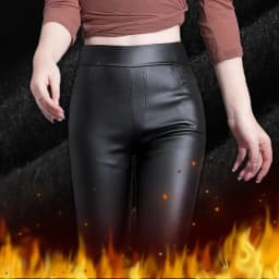Fv3061 2019 new autumn winter women fashion casual Popular long Pants womens clothing Leather pants