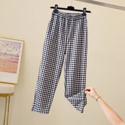 Wide Leg Pants Women Fashion Dots Ulzzang Loose High Waist Leisure Chic Female Trousers Sweatpant Pockets Summer Streetwear