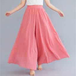 Korean Irregular Casual Cotton Linen Pants Women Casual Wide Leg Summer Candy Color Sweatpants Ankle-length Straight Trousers