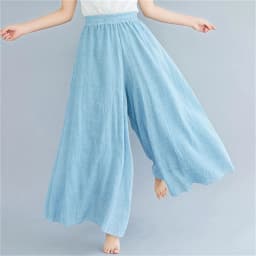Korean Irregular Casual Cotton Linen Pants Women Casual Wide Leg Summer Candy Color Sweatpants Ankle-length Straight Trousers