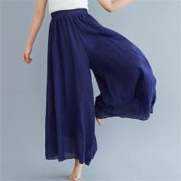 Korean Irregular Casual Cotton Linen Pants Women Casual Wide Leg Summer Candy Color Sweatpants Ankle-length Straight Trousers