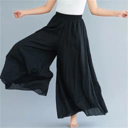 Korean Irregular Casual Cotton Linen Pants Women Casual Wide Leg Summer Candy Color Sweatpants Ankle-length Straight Trousers