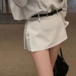 High Waist Short Pants Skirt Pants Versatile All Seasons Women's Casual Trousers Polyester Fiber 100% High Waist Shorts