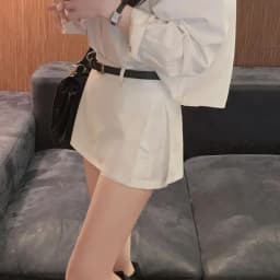 High Waist Short Pants Skirt Pants Versatile All Seasons Women's Casual Trousers Polyester Fiber 100% High Waist Shorts