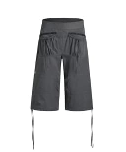 Vintage Drawstring Cargo Pants Women Loose Fit American Retro Utility Capri Pants with Multi-Pockets Streetwear Casual Fashion