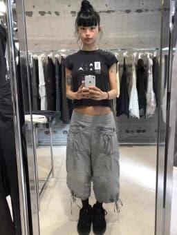Vintage Drawstring Cargo Pants Women Loose Fit American Retro Utility Capri Pants with Multi-Pockets Streetwear Casual Fashion