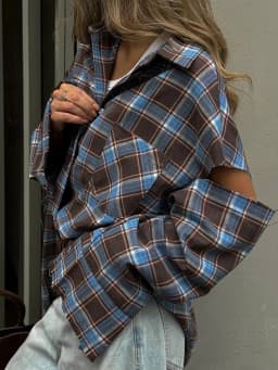 Chic Green Plaid Print Loose Pants Women Casual High Waist Straight Wide Leg Trousers Party Daily Classic Attire 2026 Spring