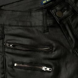 Stretch Faux Pu Leather Pants Women Skin Tight Motorcycle Gothic Punk Rock Pencil Trousers Zipper Moto Biker Leggings Black XS