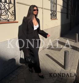 KONDALA Lady Trendy Pants Women's High Street Commute Pleated Balloon Pants New 2026 Spring Fashion Elegant Casual Lady Pants