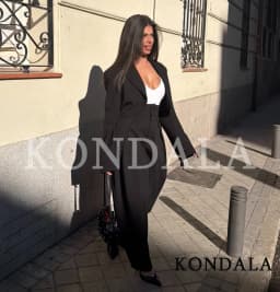 KONDALA Lady Trendy Pants Women's High Street Commute Pleated Balloon Pants New 2026 Spring Fashion Elegant Casual Lady Pants