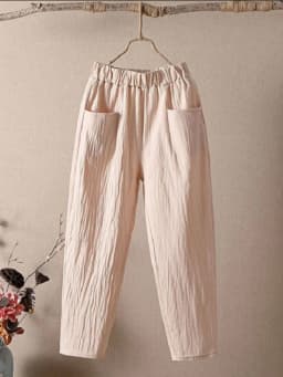 High Waist Women's Pants Summer Slim Fit Elastic Waist Straight Tube Harun Korean Fashion Leisure Loose Trousers
