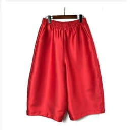 Spring Autumn Large Size Women's Fashion Wide Leg Pants Loose Bud Casual Meat Cover Mom Pants 8-point Big Leg Pants