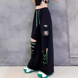 High-waisted wide-leg pants women's summer new thin loose large-size straight casual pants sweatpants women
