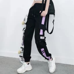 Cargo Pants Women's Loose Straight Sweatpants Leg Ankle Casual Pants Joggers Streetwear Outfits Fashion Hip Hop Sports Trousers