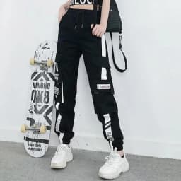 Cargo Pants Women's Loose Straight Sweatpants Leg Ankle Casual Pants Joggers Streetwear Outfits Fashion Hip Hop Sports Trousers