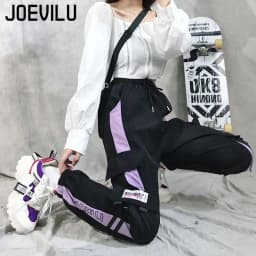 Cargo Pants Women's Loose Straight Sweatpants Leg Ankle Casual Pants Joggers Streetwear Outfits Fashion Hip Hop Sports Trousers