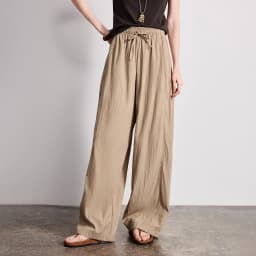 TOYOUTH Women Versatile Balloon Pants 2026 Spring New Wrinkle-Resistant Loose Wide-Leg Casual Trousers