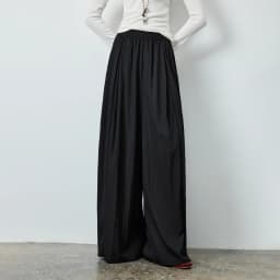 TOYOUTH Women's Textured Loose Wide Leg Long Pants 2026 Fall New Arrival High Waist Seam Detail Leg Lengthening Pear Shape