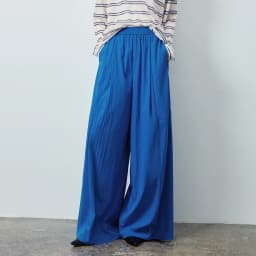 TOYOUTH Women's Textured Loose Wide Leg Long Pants 2026 Fall New Arrival High Waist Seam Detail Leg Lengthening Pear Shape