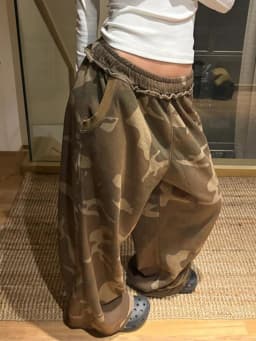 Hip Hop Y2k Women Pants Army Green Camouflage Loose Sweatpants Stylish Street Straight Leg Sweatpants Harajuku Retro Streetwear