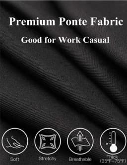 Flare Dress Pants for Women Work Casual Office Tummy Control Business Casual 4 Way Stretch Pants Work Casual Bell Bottom