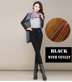S-6XL winter warm 2023 high Elastic Waist Casual stretch Skinny Pencil Pants Women trousers clothe Clothing Female Leggings