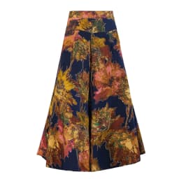 Fanmuer 2025 Summer Pants Women Casual Loose Elastic Waist Vintage Pant Trousers Women Wide Leg Pants Print Calf-length Pants