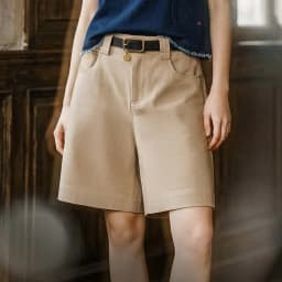 Maden Women's Old Money High Waist A Line Suit Shorts Straight Leg Thin Grey Five Point Pants Office Commuter Casual Summer wear