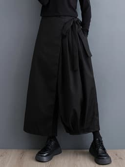 Black Vintage High Elastic Waist Wide Leg Pants Women Spring Autumn New Casual Loose Pleated Trousers Fashion Streetwear 2026