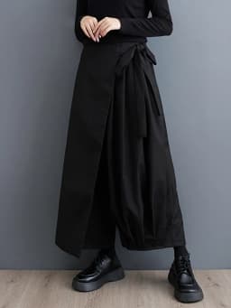 Black Vintage High Elastic Waist Wide Leg Pants Women Spring Autumn New Casual Loose Pleated Trousers Fashion Streetwear 2026