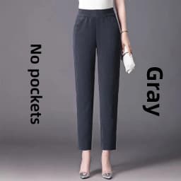 Corduroy Straight Leg Pants Women's Spring Autumn Popular Loose Fit Slimming Casual Long Trousers High Waist Polyester Fiber