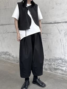 Artistic High Waist Wide Leg Pants Women's Summer Cotton Linen Carrot Shape Loose Casual Harlan Lantern Pants Commute Style
