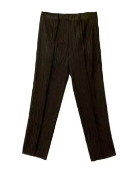 LANMREM Straight Pleated Pants For Women High Elastic Waist Casual Loose Trousers Female New Spring 2025 Clothing 2DA1022