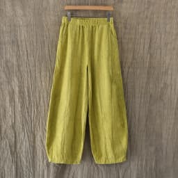 Women Elastic Waist Ramie Cotton Pants Ladies Vintage Spring Summer Trousers Female 2023 Bloomers