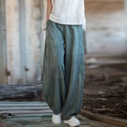 Women Elastic Waist Ramie Cotton Pants Ladies Vintage Spring Summer Trousers Female 2023 Bloomers