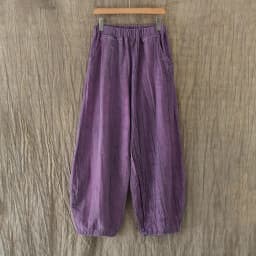 Women Elastic Waist Ramie Cotton Pants Ladies Vintage Spring Summer Trousers Female 2023 Bloomers