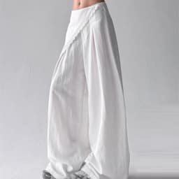 Women Vintage Loose Wide Leg Pants Straight Trousers Casual All-match Summer Pants High Waist Streetwear Oversized Pants