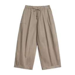 Maden New Casual Khaki Wide Leg Trousers Women's Spring Summer Elastic Waist Pocket Cargo Pants Street Fashion Slimming Bottom