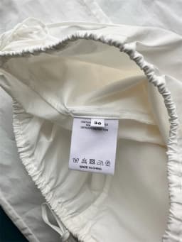 Embroidery Hollow out Women White Pants 100% Cotton Drawstring Elastic Waist Female Straight Long Trousers