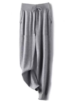Women 100% Wool Pants New Autumn and Winter Soft Comfortable High-Waist Knitted Thicken Pants Female Thin pants Casual Trousers