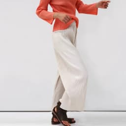 Miyake Pleated Autumn New Straight-leg Casual Pants For Women With a Drooping Effect, Large-sized Loose Pants That Show off