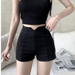 White Spicy Girl High Waist Short Pants Women's Summer 2026 New Style Tight Fit Korean Version Versatile Elastic Slimming But...