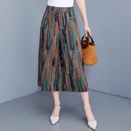 women's Pants Summer trousers Casual Straight Leg Floral Print  Loose Pants Wide Leg Pants