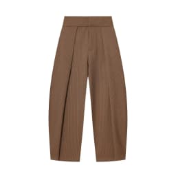 HH Women Spring Elegant Vintage Zipper Balloon Version Pleated Trousers Female High Street Loose Pockets 3-color Pants Mujer