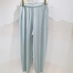 Miyake Pleated Pocket Pencil Pants Women High Fashion Korean Casual Elastic Waist Carrot Cone Pants