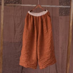 Johnature Women Linen Vintage Wide Leg Pants Elastic Waist Solid Color Trouser 2025 Spring New Loose Pockets Women Long Pants