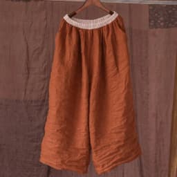 Johnature Women Linen Vintage Wide Leg Pants Elastic Waist Solid Color Trouser 2025 Spring New Loose Pockets Women Long Pants