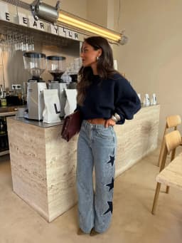Women Denim Pant Jeans Vintage Wide Leg Long Pants Print High Waist Straight Trousers Y2k Streetwear Work Casual Loose 2026