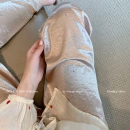 Acetate Hot Diamond New Chinese Satin Straight-leg Pants Women's 2025 Summer New Drape Thin Casual Pants